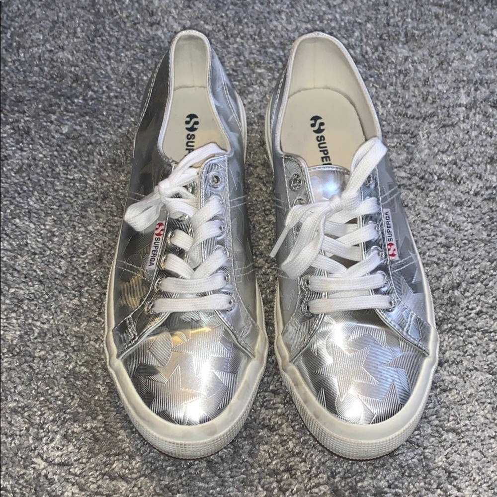 Superga Metallic Star Sneakers